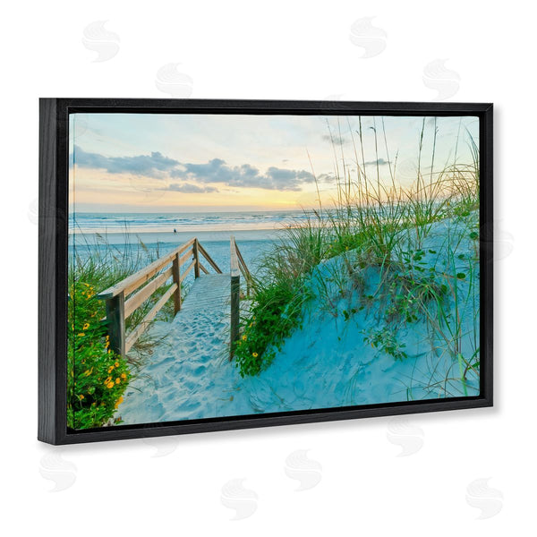 Stupell Industries Mary Lou Johnson | Sandy Coast Footprints Wall Art