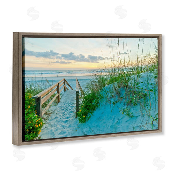 Stupell Industries Mary Lou Johnson | Sandy Coast Footprints Wall Art
