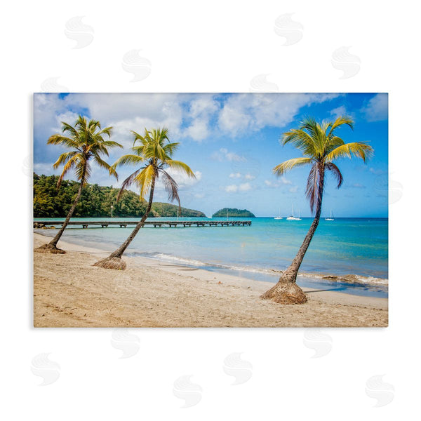 stupell industries Mary Lou Johnson | Tropical Palm Tree Trio Wall Art
