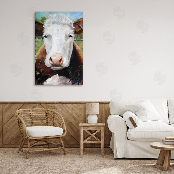 Stupell Industries Mary Sparrow | Bessie Cow Portrait Wall Art