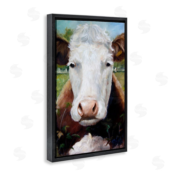 Stupell Industries Mary Sparrow | Bessie Cow Portrait Wall Art