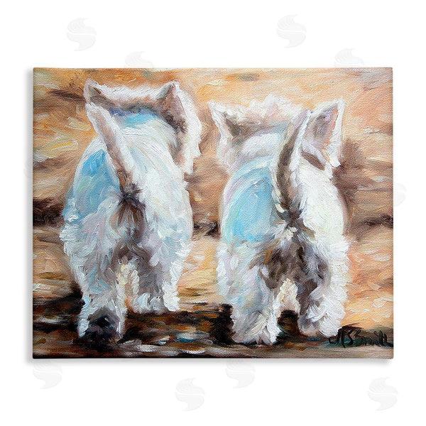 stupell industries Mary Sparrow | Farewell White Puppies Wall Art