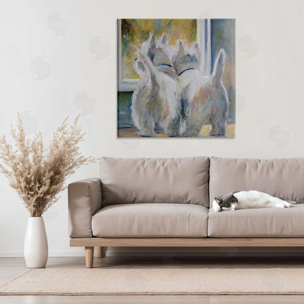 Stupell Industries Mary Sparrow | Five O'Clock Watching Dogs Wall Art