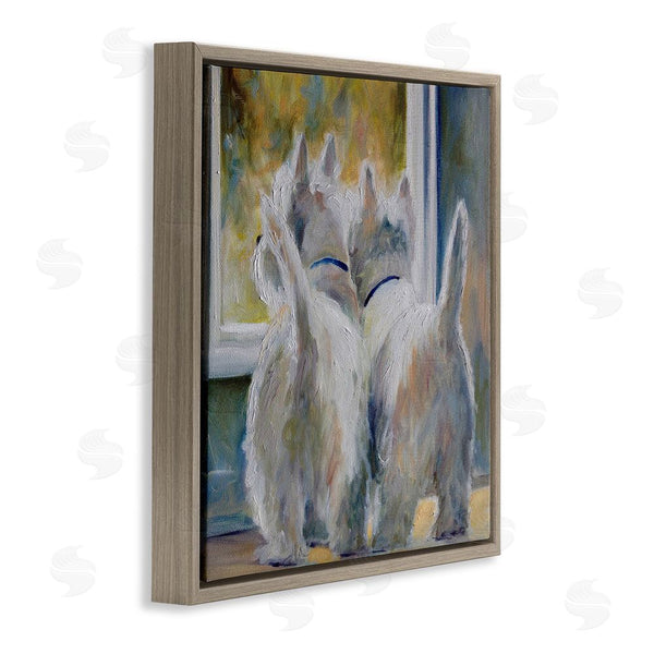 Stupell Industries Mary Sparrow | Five O'Clock Watching Dogs Wall Art