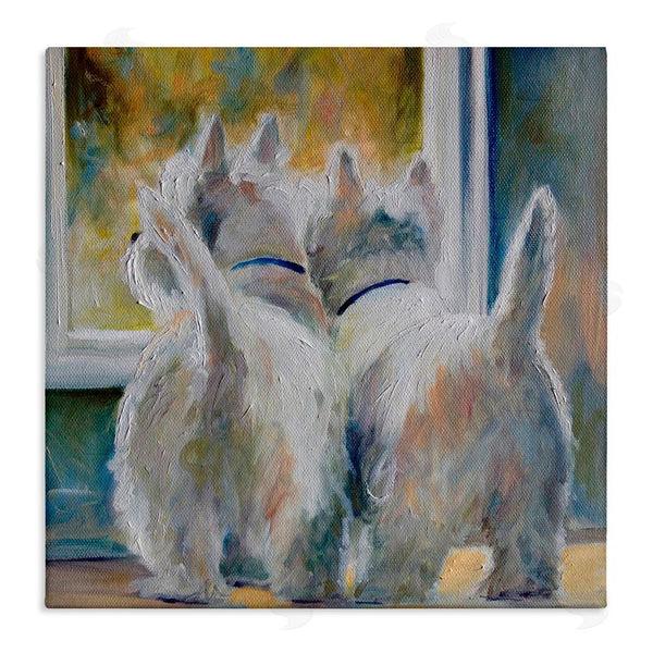 stupell industries Mary Sparrow | Five O'Clock Watching Dogs Wall Art