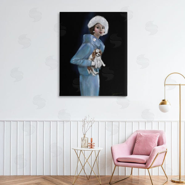 Stupell Industries Mary Sparrow | Fur Hat Vintage Woman & Dog Wall Art