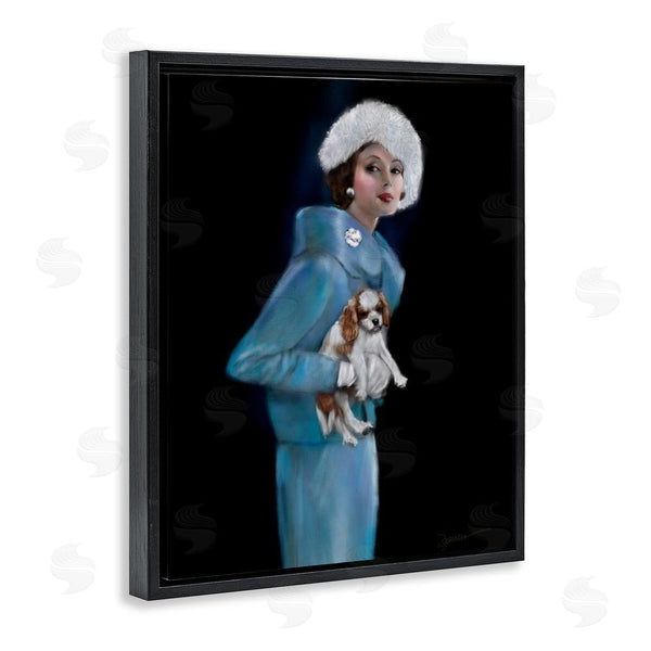 Stupell Industries Mary Sparrow | Fur Hat Vintage Woman & Dog Wall Art