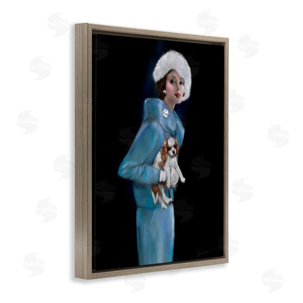 Stupell Industries Mary Sparrow | Fur Hat Vintage Woman & Dog Wall Art