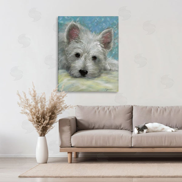 Stupell Industries Mary Sparrow | Lazy Day White Terrier Wall Art