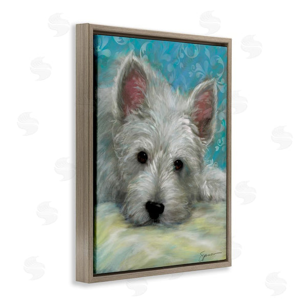 Stupell Industries Mary Sparrow | Lazy Day White Terrier Wall Art