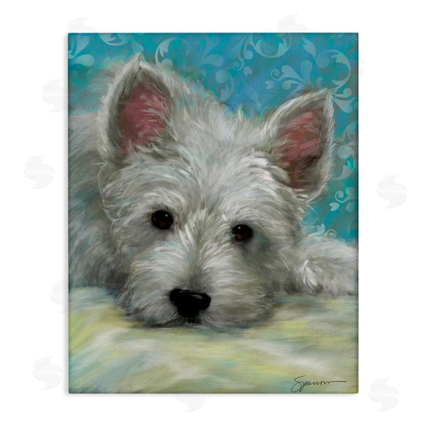 stupell industries Mary Sparrow | Lazy Day White Terrier Wall Art