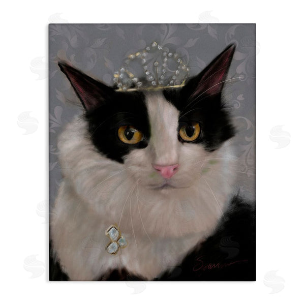 stupell industries Mary Sparrow | Little Princess Cat Wall Art