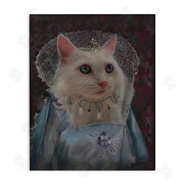stupell industries Mary Sparrow | Long Live Queen Cat Wall Art