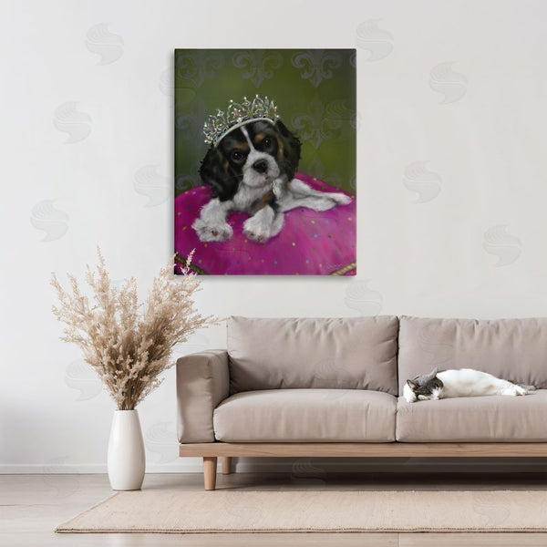 Stupell Industries Mary Sparrow | Princess Pippa Crowned Puppy Wall Art