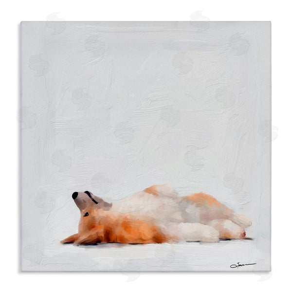 stupell industries Mary Sparrow | Resting Daydreamer Corgi Wall Art