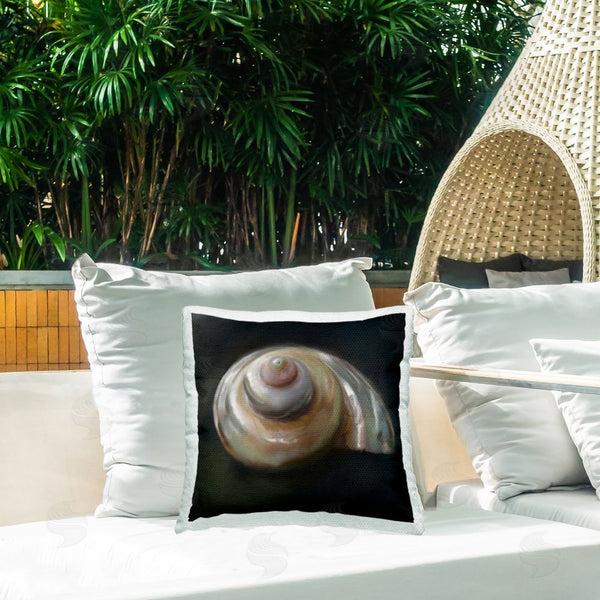 Stupell Industries Mary Sparrow | Swirled Seashell Sea Treasure Printed Throw Pillow