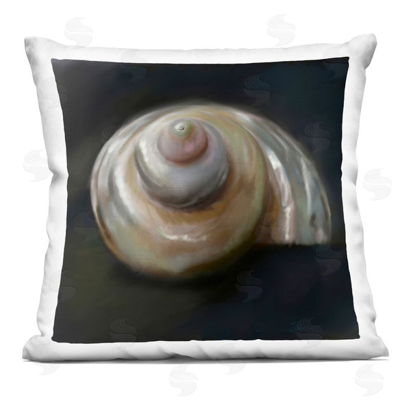 stupell industries Mary Sparrow | Swirled Seashell Sea Treasure Printed Throw Pillow