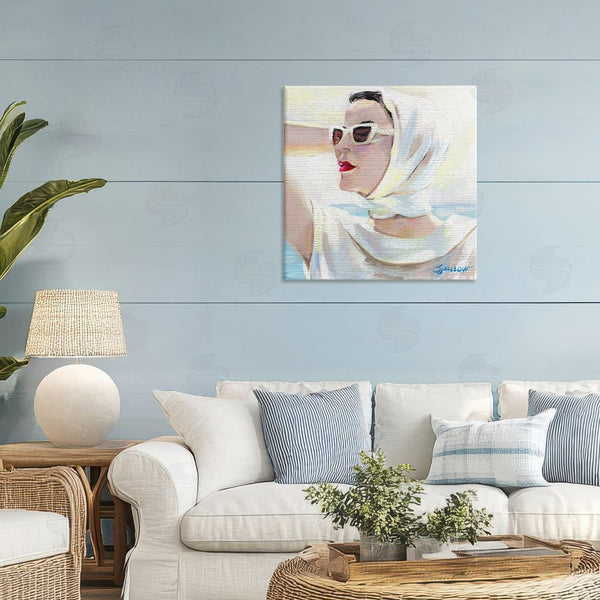 Stupell Industries Mary Sparrow | Timeless Stylish White Sunglasses Wall Art