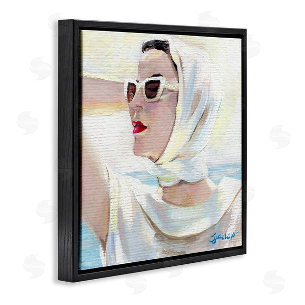 Stupell Industries Mary Sparrow | Timeless Stylish White Sunglasses Wall Art