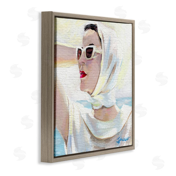 Stupell Industries Mary Sparrow | Timeless Stylish White Sunglasses Wall Art