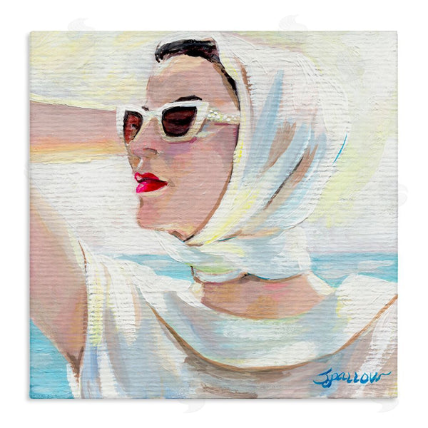 stupell industries Mary Sparrow | Timeless Stylish White Sunglasses Wall Art