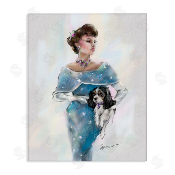 stupell industries Mary Sparrow | Vintage Lady & Dog Wall Art