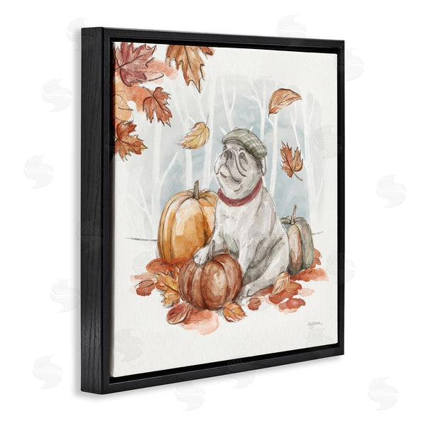Stupell Industries Mary Urban | Autumnal Bulldog Scene