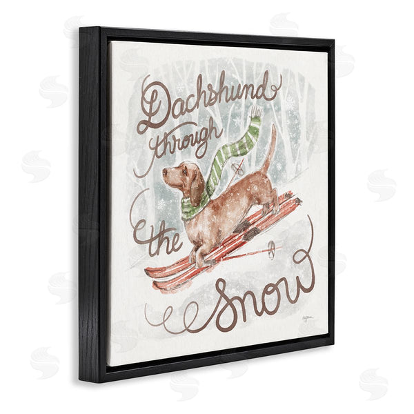 Stupell Industries Mary Urban | Dachshund Through Snow