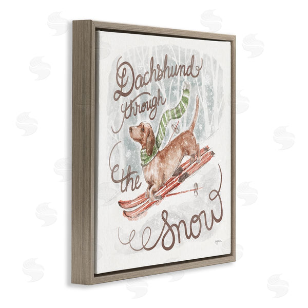 Stupell Industries Mary Urban | Dachshund Through Snow