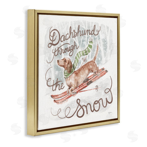 Stupell Industries Mary Urban | Dachshund Through Snow