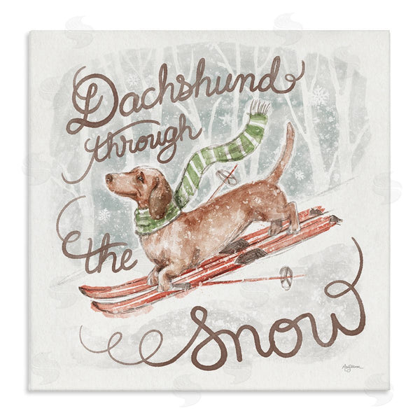 stupell industries Mary Urban | Dachshund Through Snow