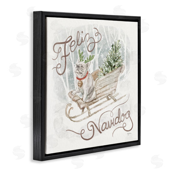 Stupell Industries Mary Urban | Feliz Navidog Bulldog