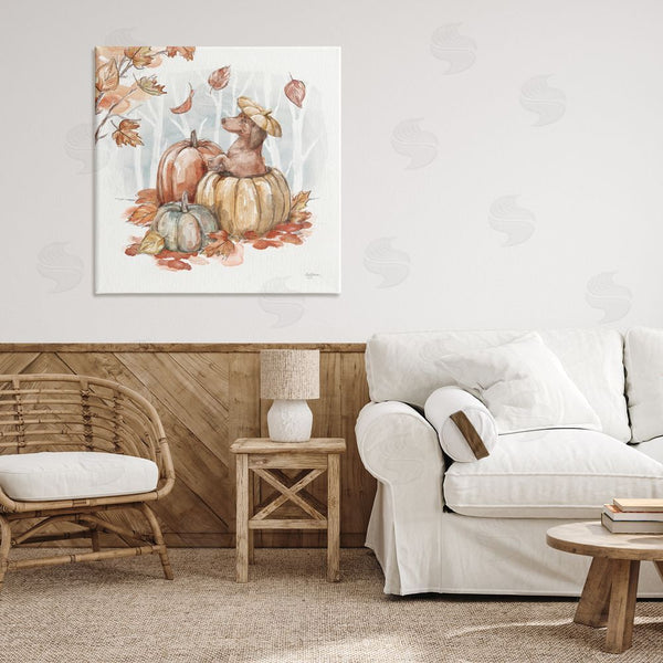 Stupell Industries Mary Urban | Fun Dachshund & Pumpkin