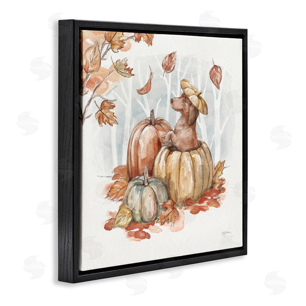 Stupell Industries Mary Urban | Fun Dachshund & Pumpkin