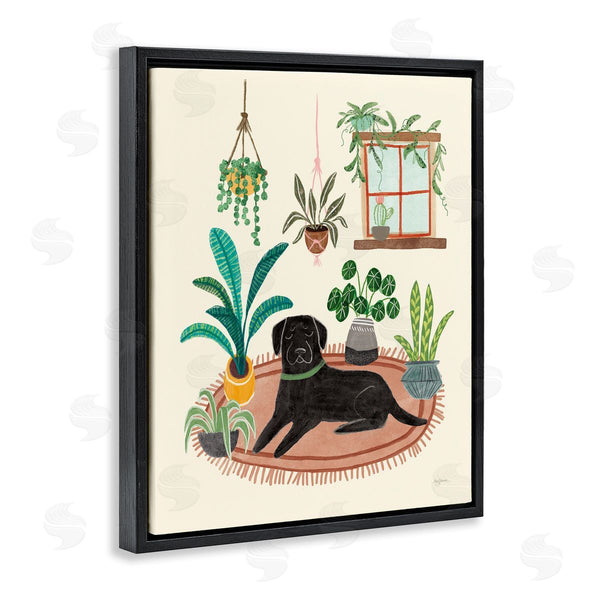 Stupell Industries Mary Urban | Fun Dog And House Plants Wall Art