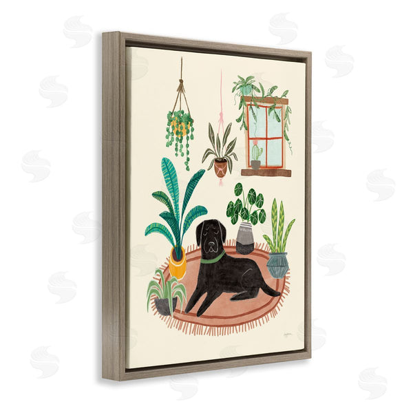 Stupell Industries Mary Urban | Fun Dog And House Plants Wall Art