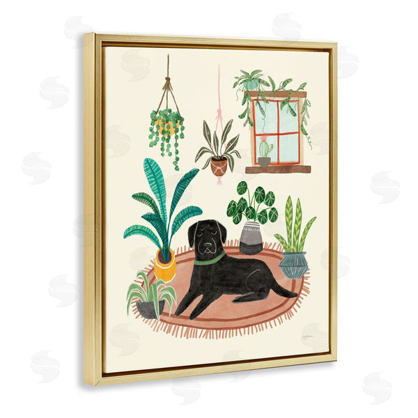Stupell Industries Mary Urban | Fun Dog And House Plants Wall Art