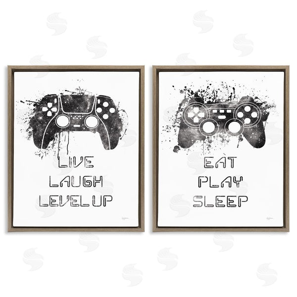 Stupell Industries Mary Urban | Gamer Play Splash Controllers Wall Art