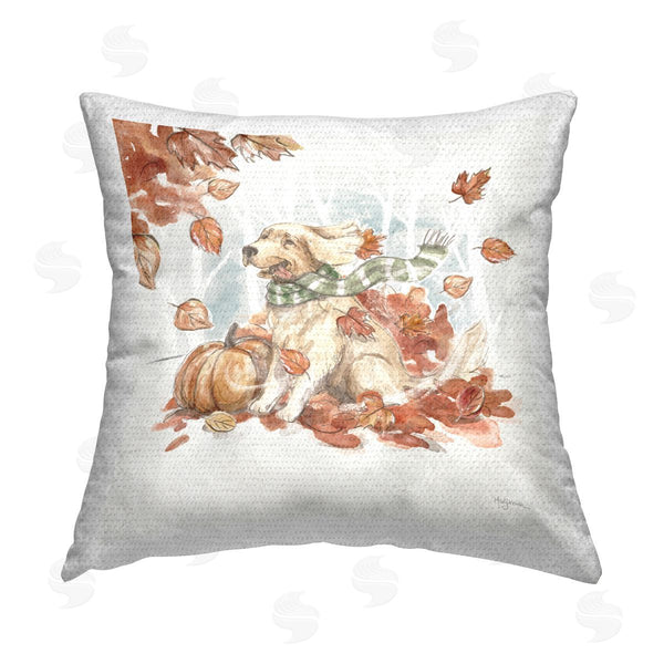 Stupell Industries Mary Urban | Happy Autumn Labrador Printed Throw Pillow