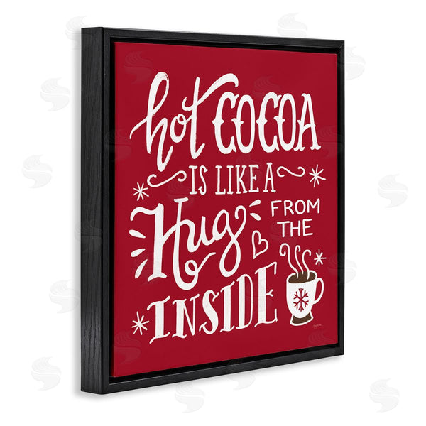 Stupell Industries Mary Urban | Hot Cocoa Hugs Phrase Chocolate Winter Beverage Wall Art