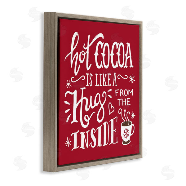 Stupell Industries Mary Urban | Hot Cocoa Hugs Phrase Chocolate Winter Beverage Wall Art