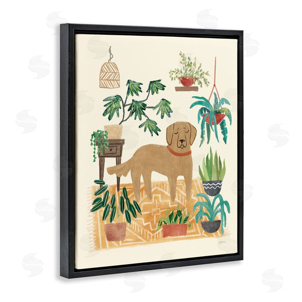 Stupell Industries Mary Urban | Labrador With House Plants Wall Art