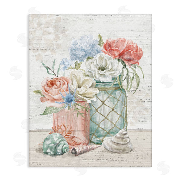 stupell industries Mary Urban | Relaxed Nautical Jar Bouquets