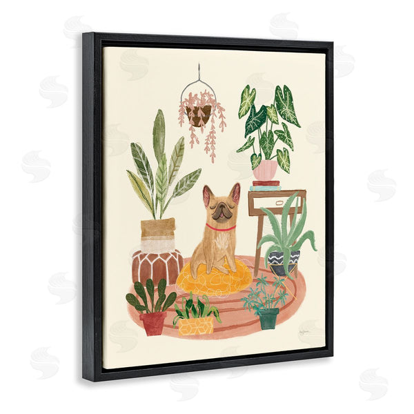 Stupell Industries Mary Urban | Urban Dog With Plants Wall Art