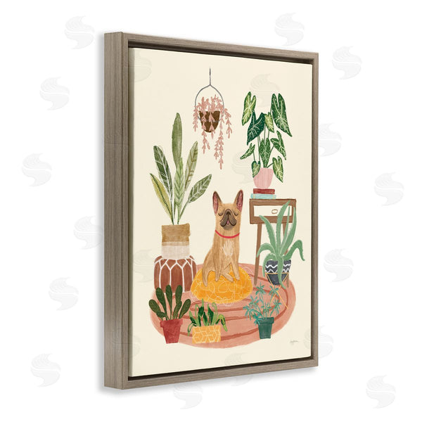 Stupell Industries Mary Urban | Urban Dog With Plants Wall Art