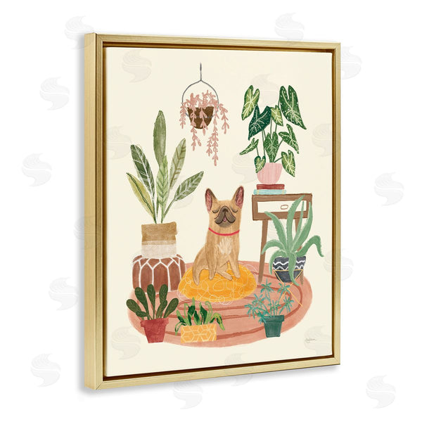 Stupell Industries Mary Urban | Urban Dog With Plants Wall Art
