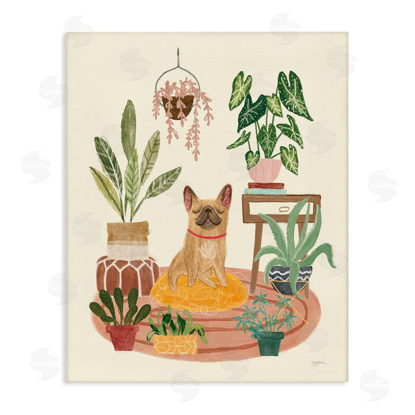 stupell industries Mary Urban | Urban Dog with Plants Wall Art