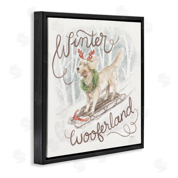 Stupell Industries Mary Urban | Winter Wooferland Dog