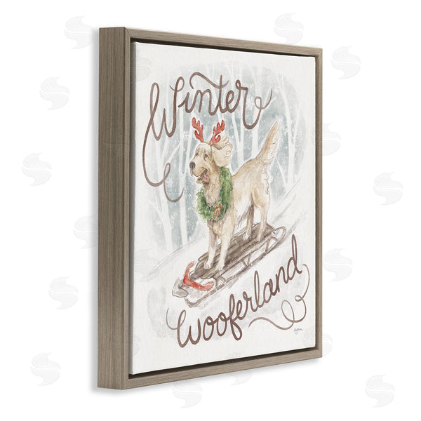 Stupell Industries Mary Urban | Winter Wooferland Dog