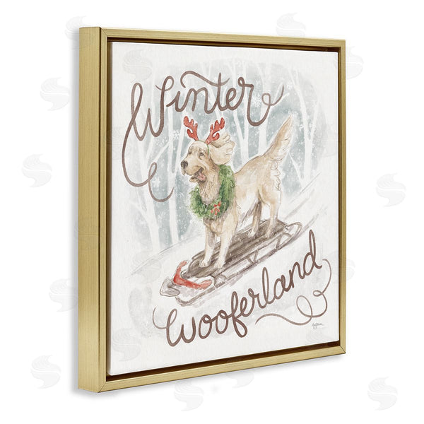 Stupell Industries Mary Urban | Winter Wooferland Dog